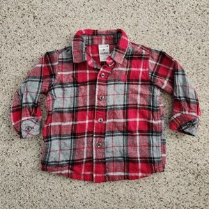 Carhartt red plaid button down